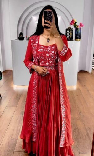 Indo Western Lehenga Choli Set