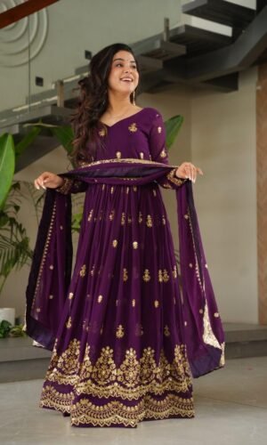 Designer Readymade Gown with Dupatta