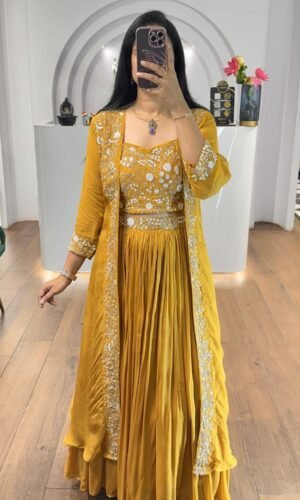 Indo Western Lehenga Choli Set